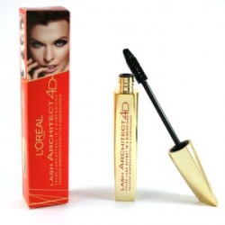 Тушь loreal lash architect 4d (силиконовая) красн.